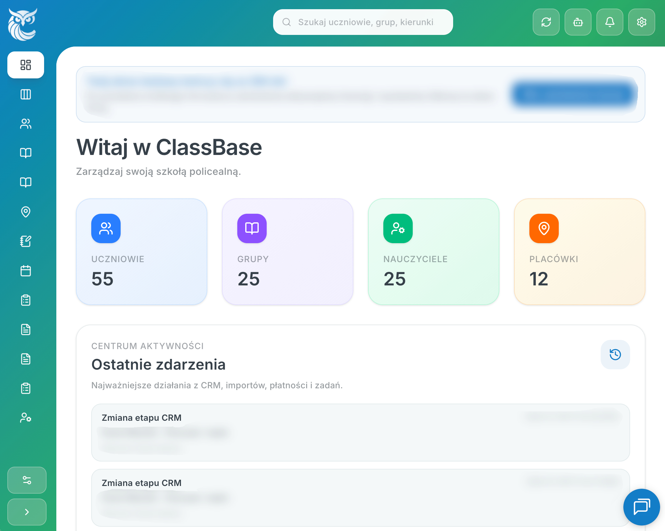 ClassBase dashboard
